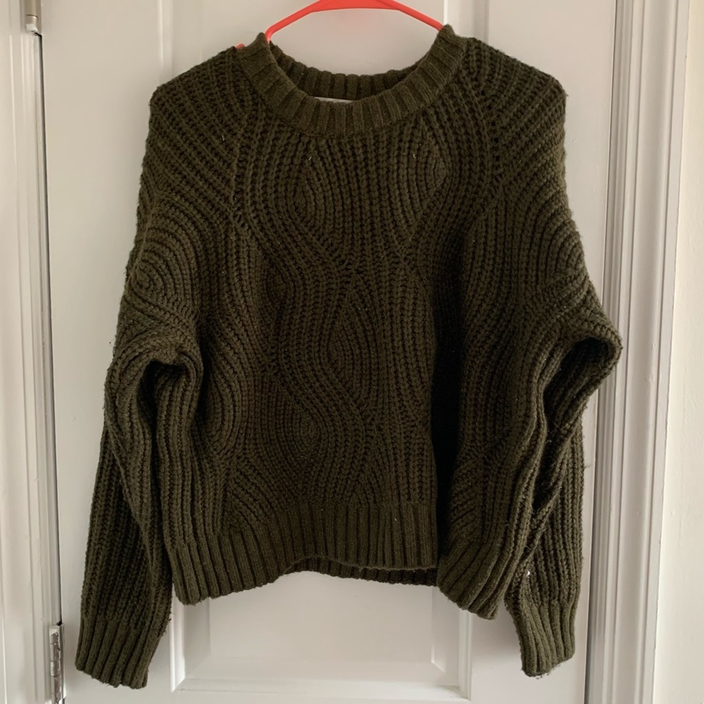 Madewell cable knit sweater